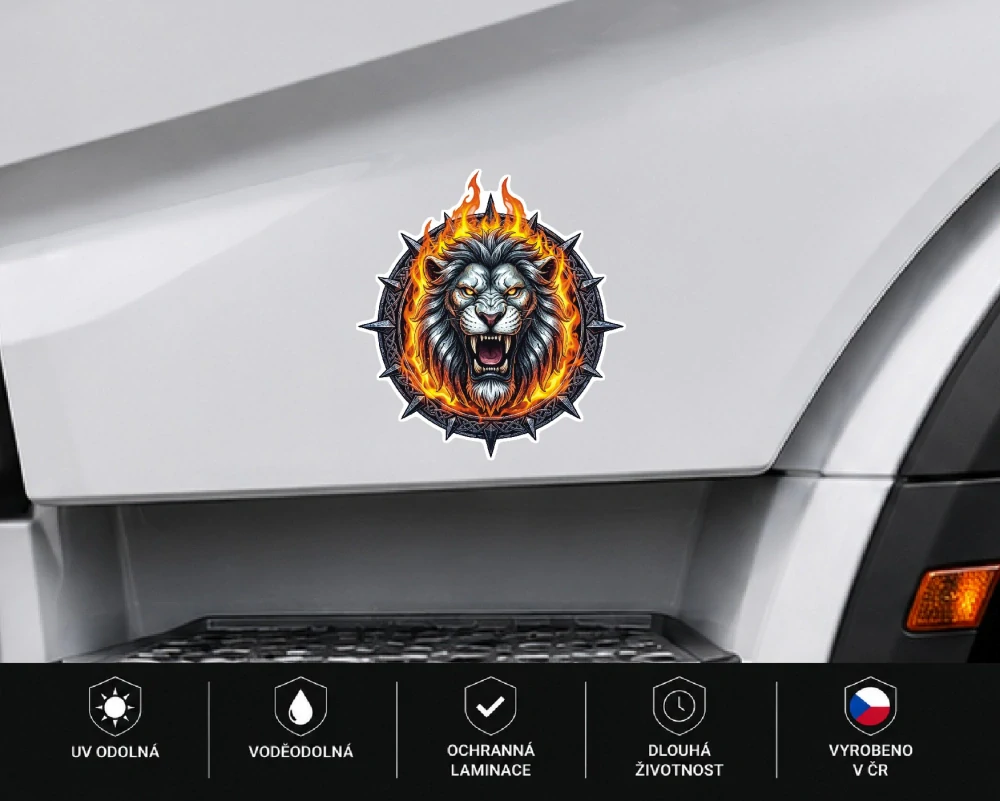 samolepka Fire Lion