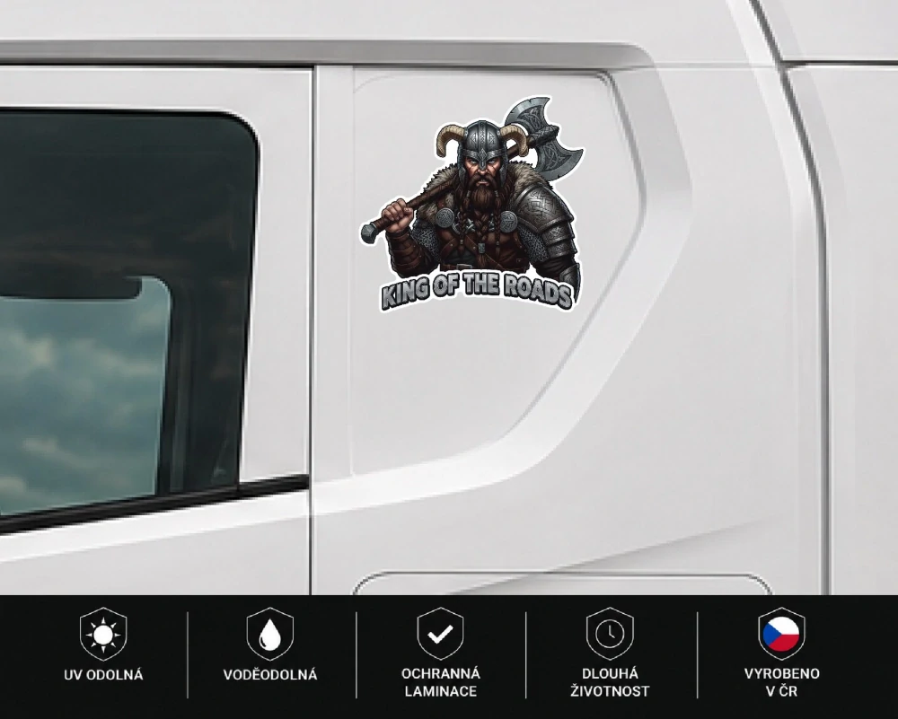 samolepka King of the Roads Viking