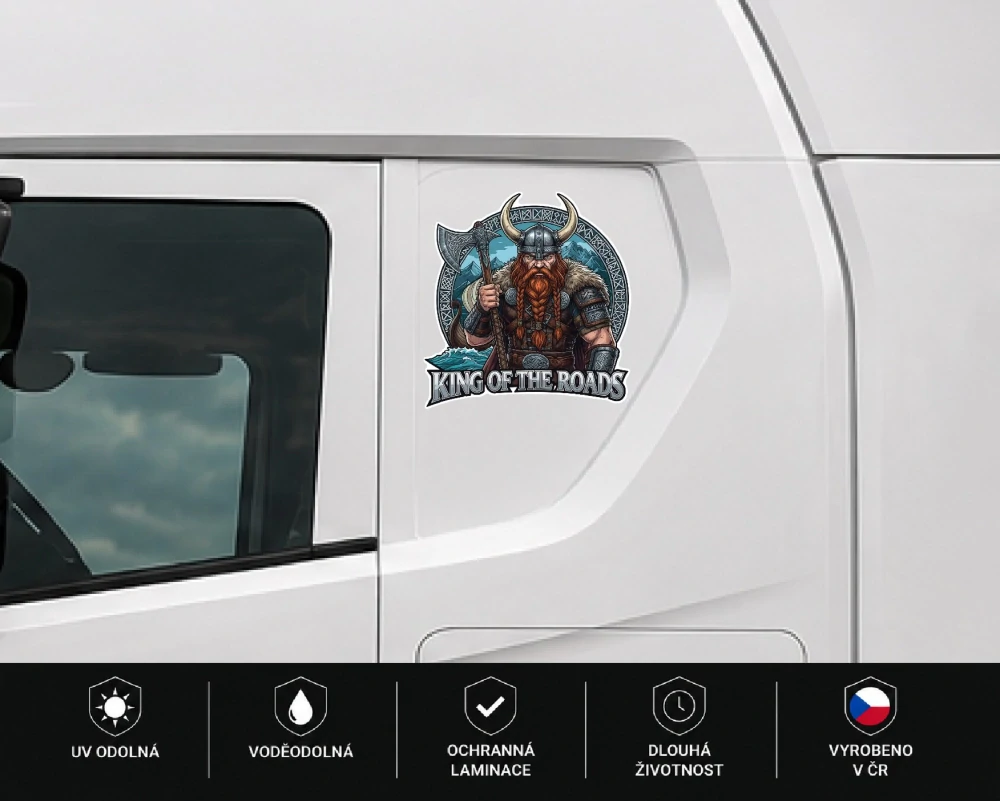 samolepka King of the Roads Viking
