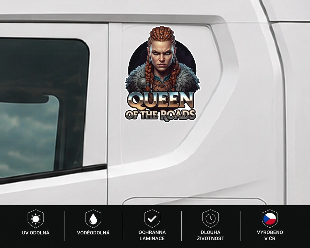 samolepka Queen of the Roads Viking