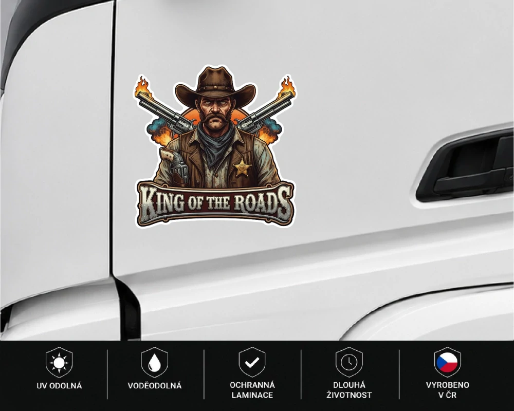 samolepka King of the Roads Sheriff