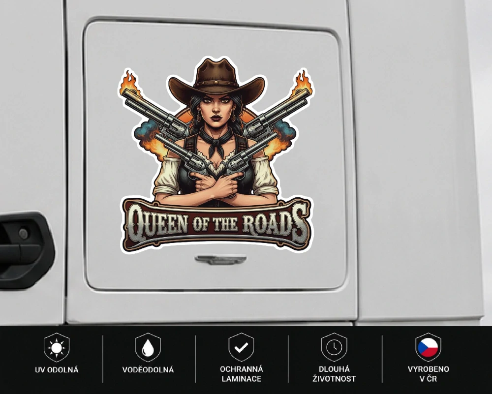 samolepka Queen of the Roads Sheriff