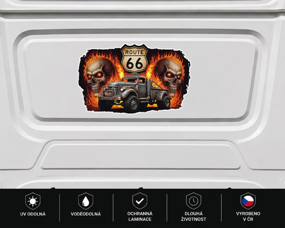 samolepka Route 66 Hell Pickup