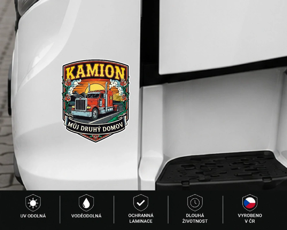 samolepka Kamion – Můj druhý domov
