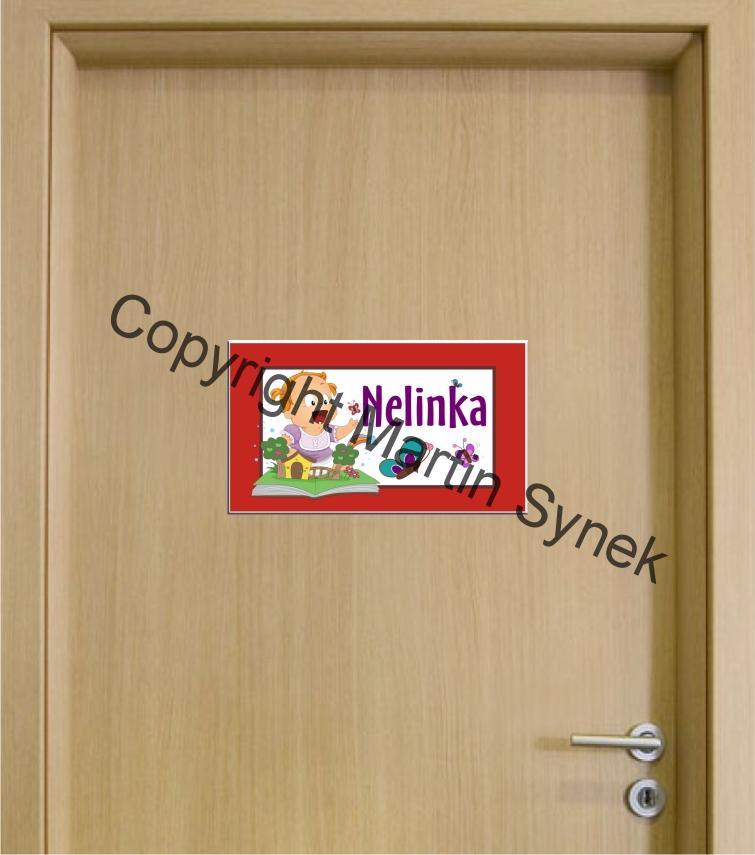 Cedulka na dveře se jménem