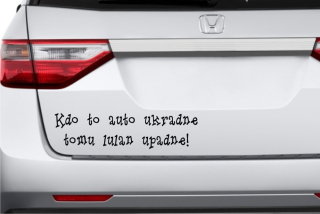 samolepka na auto 