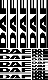 Samolepka na kamion DAF DASET001