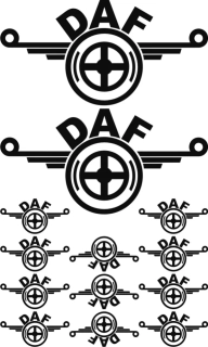 Samolepka na kamion DAF DASET003