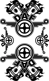 Samolepka na kamion DAF DASET010