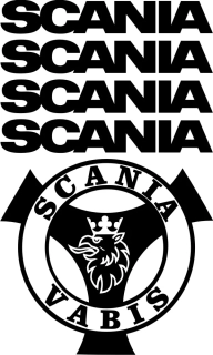 Samolepka na kamion Scania Vabis SCASET007