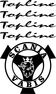 Samolepka na kamion Scania Vabis SCASET008