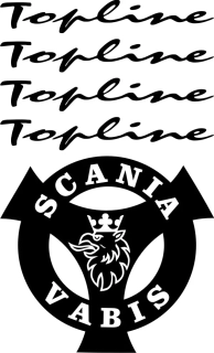 Samolepka na kamion Scania Vabis SCASET011