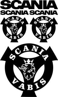 Samolepka na kamion Scania Vabis SCASET012