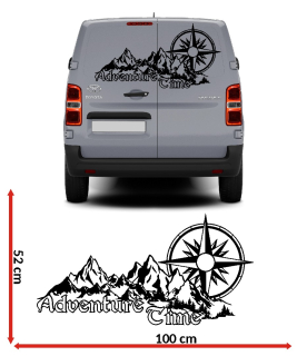 Samolepka hory na karavan