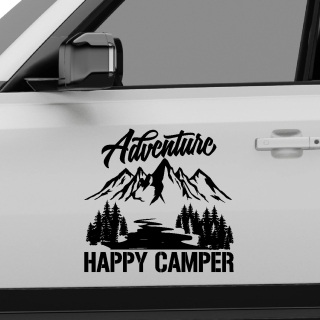 Samolepka camp motiv