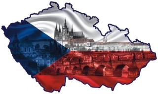 Mapa České republiky s Prahou