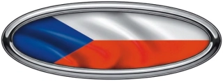 Oválná česká vlajka