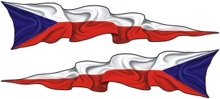 Česká vlajka sada 2ks