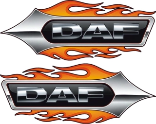 Samolepka DAF Flame Spear sada 2ks