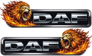 Samolepka DAF Fire Lion sada 2ks