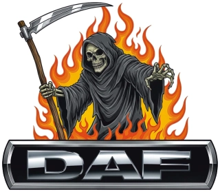 Samolepka DAF Grim Reaper