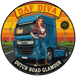 Samolepka DAF Diva