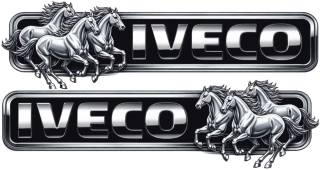 Samolepka Iveco Silver Horses Edition sada 2ks