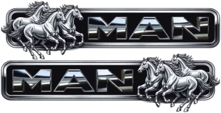 Samolepka MAN Silver Stallions sada 2ks