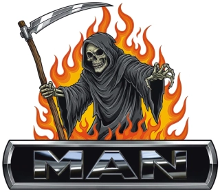 Samolepka MAN Grim Reaper