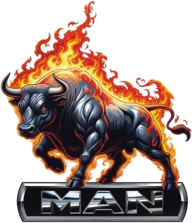 Samolepka MAN Fire Bull
