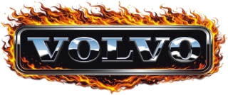 Samolepka VOLVO chrome fire
