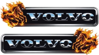 Samolepka VOLVO Fire Stallions  sada 2ks