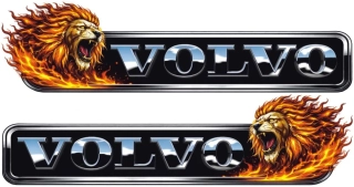 Samolepka VOLVO Fire Lion sada 2ks