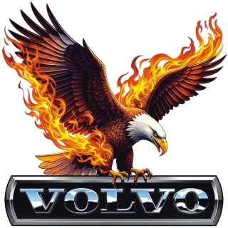 Samolepka VOLVO Fire Eagle Edition