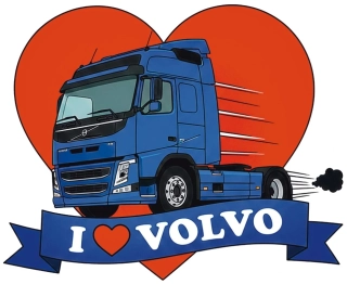 Samolepka I ❤️ VOLVO