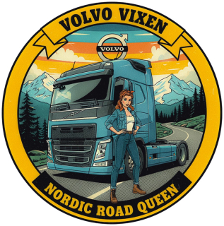 Samolepka VOLVO Vixen – Nordic Road Queen