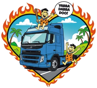 Samolepka VOLVO Yabba Dabba Doo!