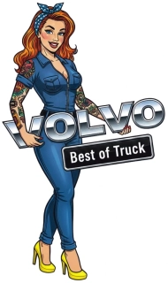 Samolepka Volvo Best of Truck Pin-Up