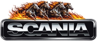 Samolepka SCANIA Fire Horses