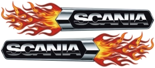 Samolepka SCANIA Fire Arrows sada 2ks