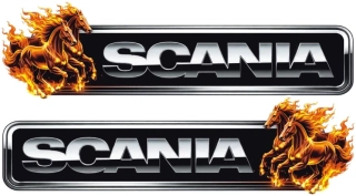 Samolepka SCANIA Fire Horses  sada 2ks