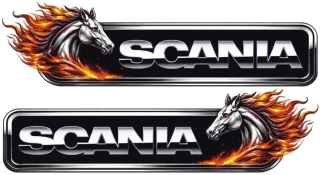 Samolepka SCANIA Fire Horse  sada 2ks