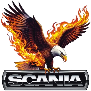 Samolepka Scania Fire Eagle Edition