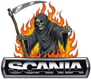 Samolepka Scania Grim Reaper