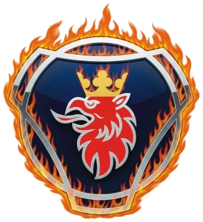 Samolepka SCANIA Fire Crown