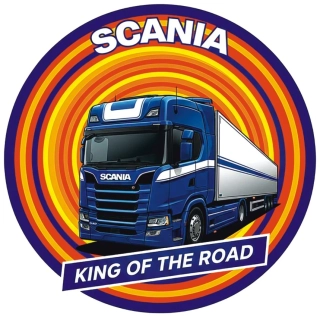 Samolepka SCANIA King of the Road Retro