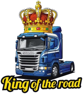 Samolepka SCANIA King of the Road Crown