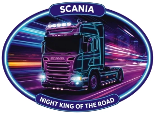 Samolepka Scania Night King of the Road