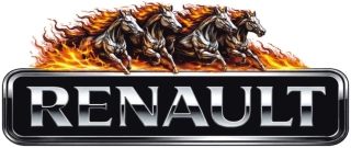 Samolepka RENAULT Fire Horses