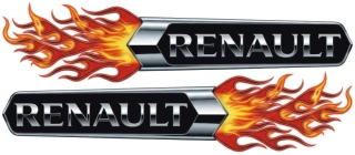 Samolepka RENAULT Fire Arrows sada 2ks